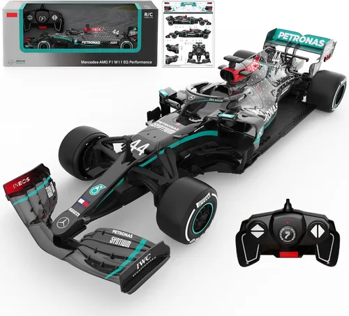 Miniatura 14 de Voltz Toys Vehículo de Control Remoto Licenciado Auténtico 1:12 Mercedes-Benz F1 W11 - RC para Niños y Adultos - RC de 2.4GHz para Regalo