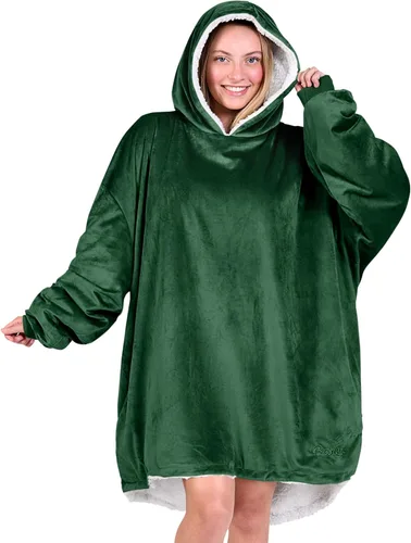 Miniatura 23 de Bare Home B-Cozy - Manta con capucha, para llevar puesta, suave, afelpada, de sherpa, cálida, acogedora, de gran tamaño, disponible en tamaños