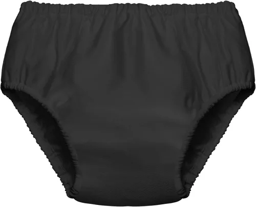 Amylove Cubierta de pañal de natación para adultos, pañal reutilizable para piscina, lavable, resistente a fugas, impermeable, para adultos (negro,