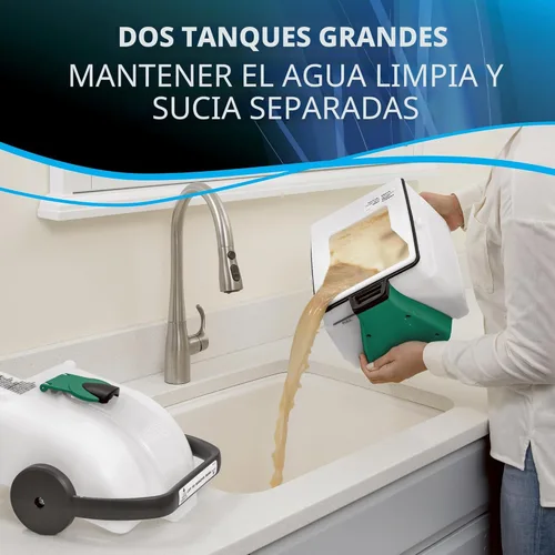 Miniatura 8 de BISSELL® Limpiador profesional de alfombras Big Green® con XL DirtLifter PowerBrush, manguera de largo alcance de 9 pulgadas, herramienta para Verde