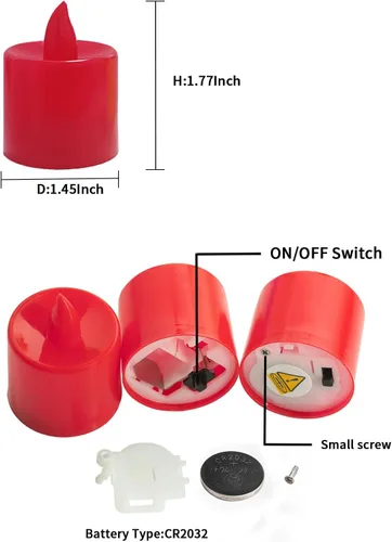 Miniatura 8 de Bolsas luminarias para velas con diseño de sol, resistentes al fuego, para bodas, Halloween, cumpleaños, Año Nuevo, fiestas, cenas, eventos Rojo