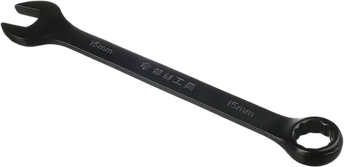 Miniatura 11 de Auniwaig Cr-V - Llave combinada de 0.394 in, 5.315 in de longitud, diseño de 12 puntos, revestimiento de electroforesis negro