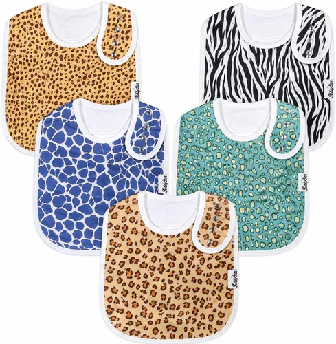 Miniatura 10 de KiddyStar Organic Cotton Baby Drool Bibs Soft, Adjustable, Absorbent, Unisex Teething Bandana Bibs for Babies Clásico 1