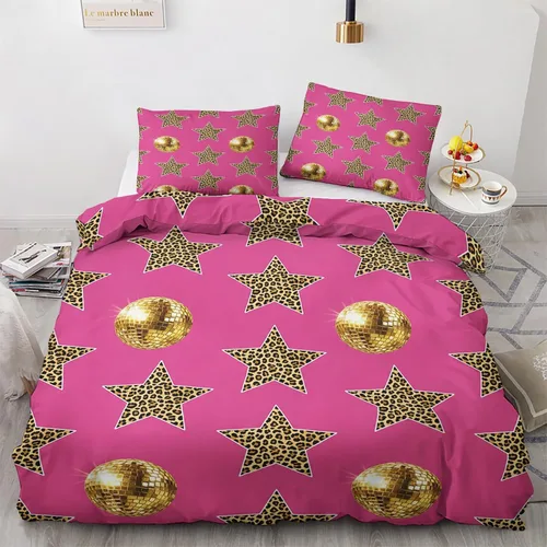 Miniatura 11 de Retro Disco Ball Duvet Cover Twin Size - Synthwave Neon Grid Bedding Set & Bedroom Decor, 2 Piece, Soft Microfiber Reversible Comforter Cover & 1