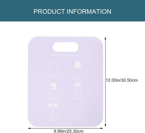 Miniatura 5 de VICASKY Tabla plegable para camisas, carpetas de ropa, carpetas de plástico para lavandería, herramientas auxiliares para el hogar, lavandería