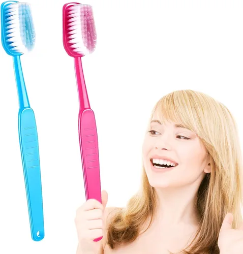 Paquete de 2 cepillos de dientes gigantes de 15.75 x 1.57 pulgadas, cepillos de baño de gran tamaño, artículo de comedia enorme para accesorio de