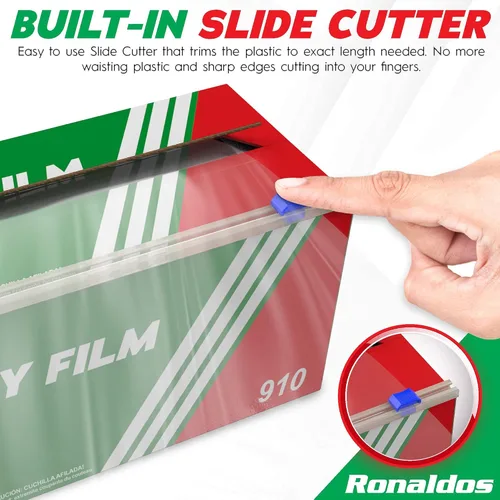 Miniatura 3 de Ronaldos - Película de seguridad alimentaria, envoltura de plástico de 12 pulgadas x 2000 pies, grado comercial, utilizada para la industria