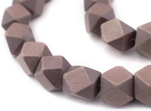 Miniatura 21 de TheBeadChest - Cuentas de madera de cubo sin esquinas azul azul: cuentas orgánicas naturales de corte de diamante de 0.787 in para la fabricación