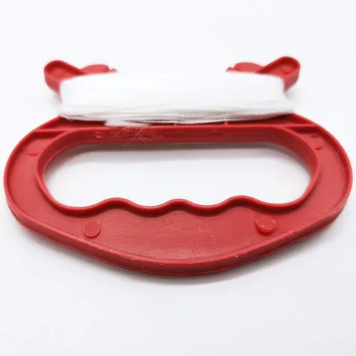 Miniatura 5 de Paquete de 10 mini bobinadoras de carrete de cometas pequeñas, tablero de agarre rojo con cuerda de 98.4 ft para principiantes Fly Tiny Kites