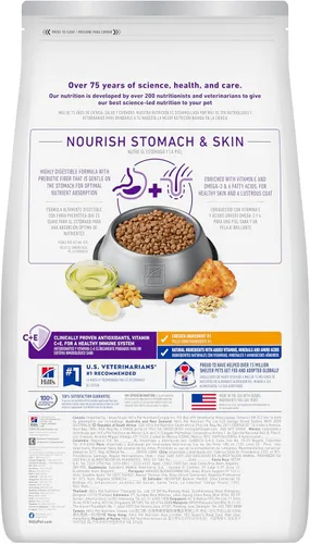 Miniatura 2 de Hill's Science Diet Alimento seco para perros adultos con estómago y piel sensible, pollo, bolsa de 4 libras