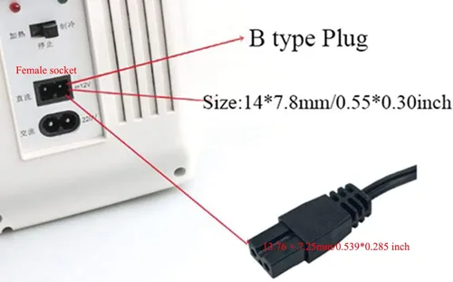Miniatura 5 de daier Conector de mechero 12 V, 5 A, cable de alimentación CC para mininevera para el coche Mobicool NFA