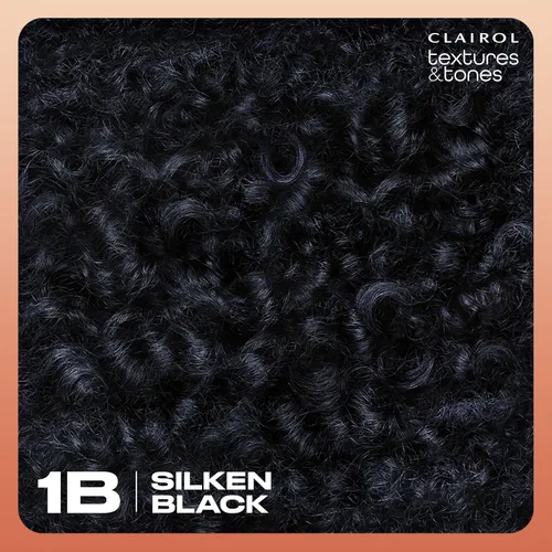 Miniatura 9 de Clairol Textures & Tones - Tinte permanente para el cabello, color de cabello negro sedoso 1B, paquete de 1 unidad 1B negro sedoso