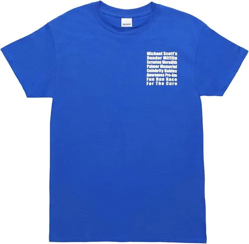 Miniatura 7 de The Office Michael Scott Fun Run Race Camiseta azul