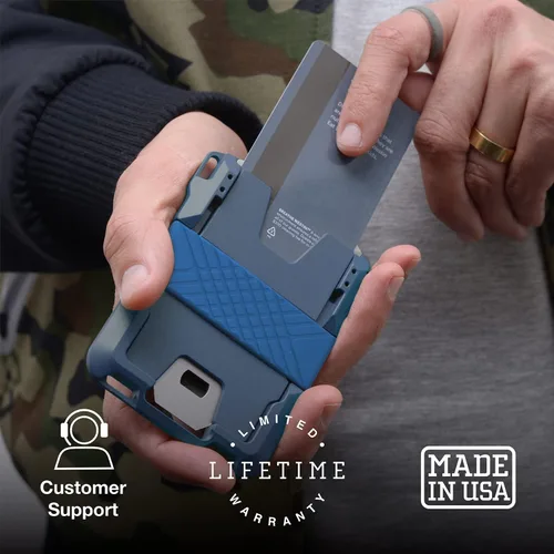 Miniatura 6 de Dango - Cartera M1 Maverick de aluminio mecanizado CNC, bloqueo RFID, fabricada en Estados Unidos