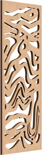 Miniatura 16 de 9 3/8"W x 24 3/8"H x 1/4"T Northfield Decorativos Paneles de Pared de Madera Calado, Abedul
