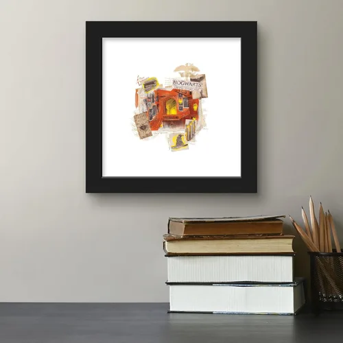 Miniatura 4 de Trends International Gallery Pops Harry Potter - Póster de pared de Hogwarts Grand Staircase, 12 x 12 pulgadas, versión enmarcada en negro Versión