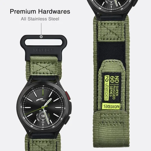 Miniatura 5 de Nereides Correa compatible con Samsung Galaxy Watch 7 6 5 4 1.575 pulgadas 1.732 pulgadas / Watch 6 4 Classic/Watch 5 Pro/Watch 3 Classic 1.614