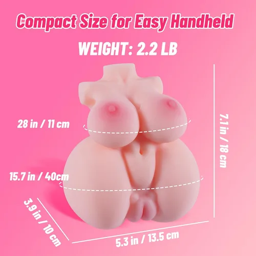 Miniatura 4 de Muñeca Sexual Vagina de Bolsillo para Hombres, Juguete Sexual Masculino con Vagina y Canal Anal, Juguetes para Adultos de 2.2 LB para Varias