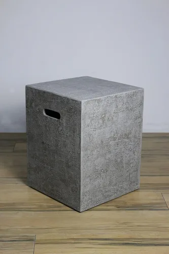 Miniatura 5 de Elementi Lunar Bowl Paquete de Fogón - Juego de Fogata para Exteriores Incluye Fogata de Concreto a Propano de 42", Pantalla Cortavientos de Vidrio
