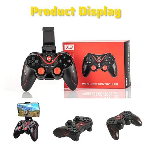 Miniatura 8 de Yoidesu X3 Gaming Controller for Android for IOS Mobile Phone TV Computer CP VR, Dual Vibration Wired BT Game Remote Gamepad Joystick with Built in