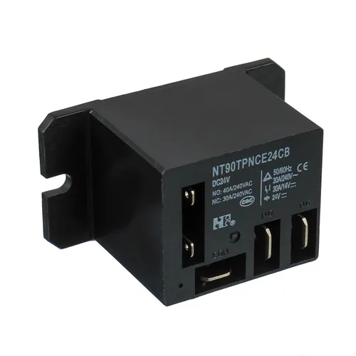 Miniatura 3 de NT90-DC24V-10X Relé de potencia DC 24V Bobina 24 VDC 30A 40A SPDT(1NO 1NC) con montaje de brida y 10 cables de terminal de conexión rápida Mini Relé