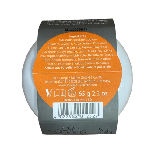 Miniatura 5 de MÜHLE SHAVE CARE - Plato de porcelana con jabón de afeitar de espino cerval de mar 2.29 oz