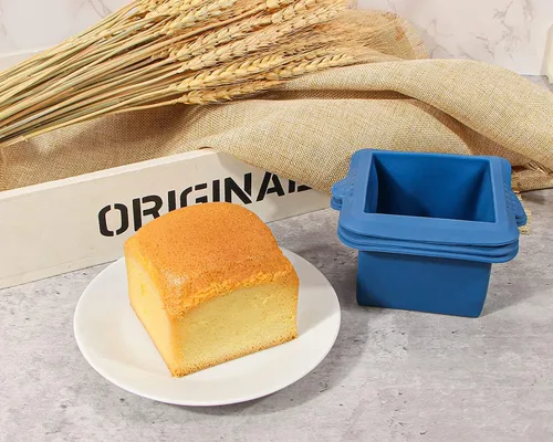 Miniatura 5 de Webake Molde cuadrado de silicona de 3 x 3 pulgadas para hornear porciones individuales para pastelería, cubitos de hielo, gelatina, jabón, velas