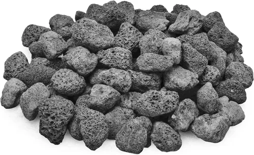 Skyflame Rocas de lava de 10 libras para hogueras, mesas de fuego, chimeneas, decoración de paisajismo de jardín, uso en interiores y exteriores,