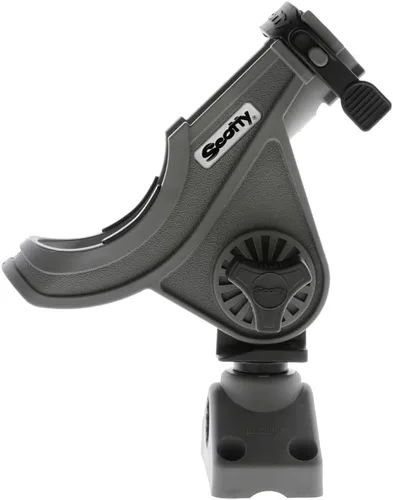 Miniatura 4 de Scotty #280-GR Baitcaster/Soporte de caña giratoria con montaje lateral/cubierta #241 (gris)