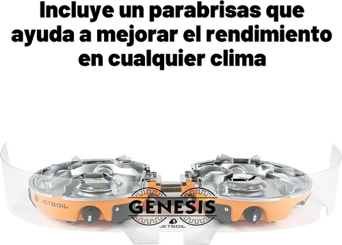 Miniatura 9 de Jetboil Genesis Basecamp Backpacking and Camping Stove Cooking System with Camping Cookware Naranja