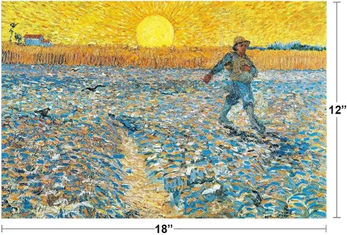 Miniatura 3 de Vincent Van Gogh El sembrador 1888 Van Gogh Arte de pared Pintura estilo impresionista Naturaleza Primavera Flor Decoración de pared Paisaje Campo