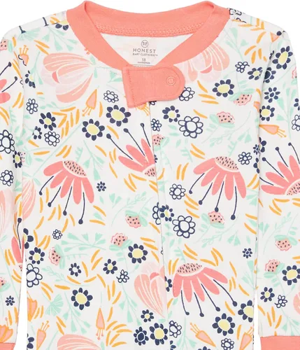 Miniatura 2 de HonestBaby Pijama de algodón orgánico con pies ajustados para bebé