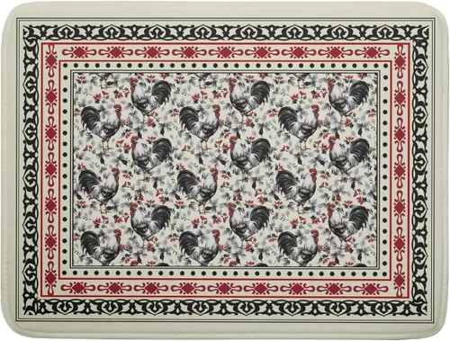 Miniatura 11 de Tapete de secado de platos de cabaña rústica, tapete escurridor de vida silvestre de oso del bosque, alce, 18 x 24 pulgadas, almohadilla escurridor