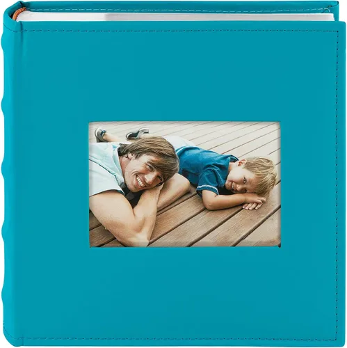 Miniatura 11 de Golden State Art, álbum de fotos de cuero sintético con capacidad para 200 fotos de 4 x 6 pulgadas con espacio para escribir notas, ideal para bodas
