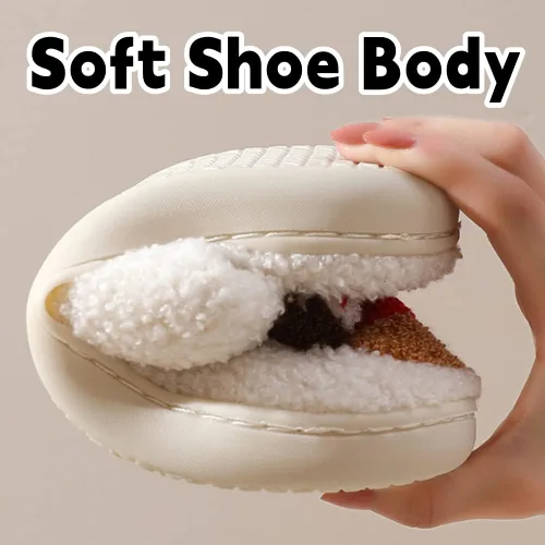 Miniatura 3 de Zapatos casuales para parejas, lindas pantuflas para mujeres y hombres, pantuflas de forro polar de dibujos animados, pantuflas de felpa