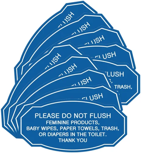 Miniatura 33 de Signs ByLITA Letrero de etiqueta victoriana Please Do Not Flush (Lt Gray), pequeño, 1 paquete Gris claro