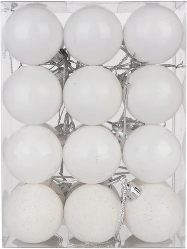 Miniatura 13 de Esferas colgantes para árbol de Navidad, 24 piezas de adornos irrompibles, plástico de 1.6 pulgadas, irrompible, Navidad, boda, fiesta, vacaciones