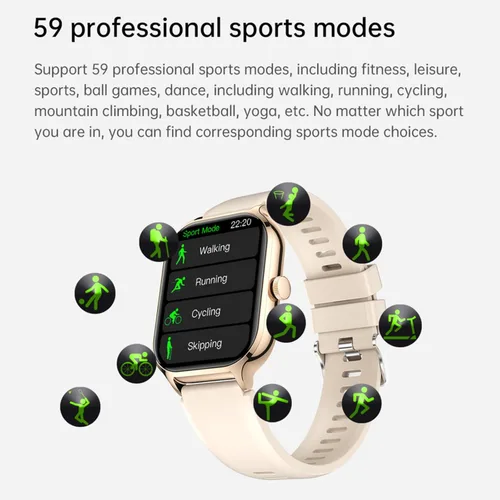 Miniatura 6 de Reloj inteligente para mujeres y hombres (respuesta/hacer llamadas) de 2.01 pulgadas, relojes inteligentes para teléfonos iOS y Android, reloj