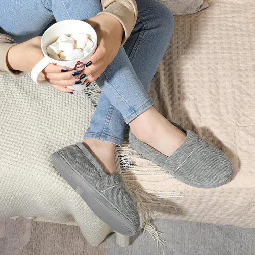 Miniatura 2 de ULTRAIDEAS Grace - Pantuflas para mujer con espalda cerrada, mocasines de espuma viscoelástica con suela de goma