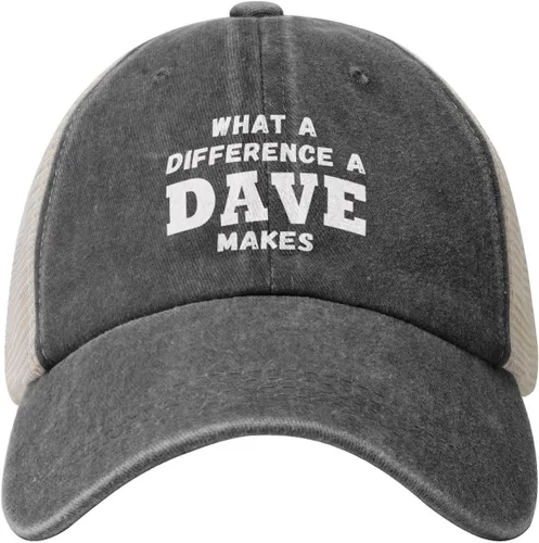 Miniatura 22 de What A Differences A Dave Makes Hat Gorra de béisbol Sombreros para hombres Sombrero ajustable