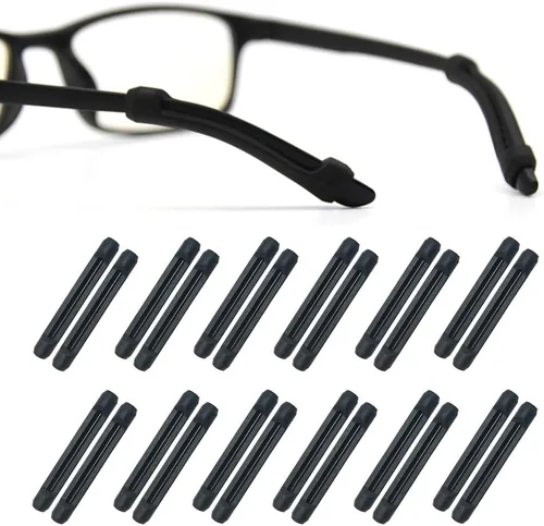 Miniatura 4 de Retenedor de lentes con punta de patilla para niños y adultos, soporte antideslizante de silicona para lentes con gancho para las orejas, 12 pares