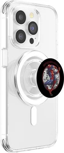 Miniatura 3 de Marvel Spiderman Fights All The Bad Guys PopSockets MagSafe PopGrip para iPhone