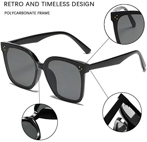 Miniatura 4 de MAXJULI Oversized Sunglasses for Women Men UV Protection 8056