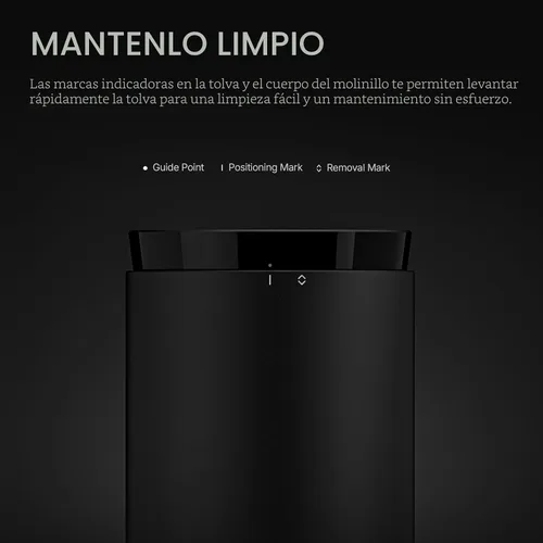 Miniatura 5 de TIMEMORE Molinillo de café de fresas, molinillo eléctrico portátil con cuerpo de metal, 30 ajustes precisos para espresso a prensa francesa, diseño