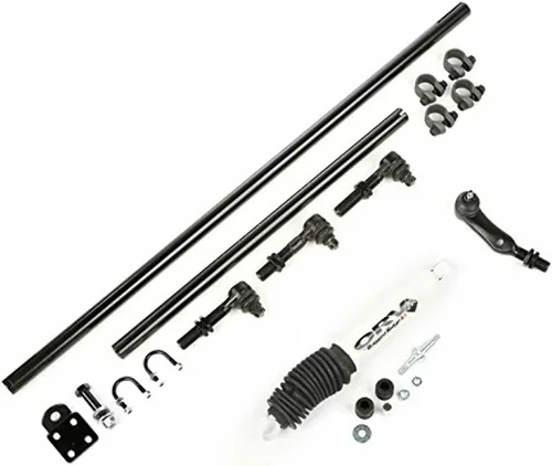 Miniatura 2 de Rugged Ridge Kit de dirección, amortiguador, resistente 18050.88 Compatible con Jeep Cherokee, Grand Cherokee y Wrangler 4.0L 1984-2006