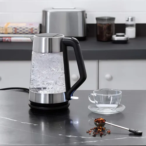 Miniatura 14 de OXO Hervidor eléctrico de vidrio, inalámbrico, de acero inoxidable