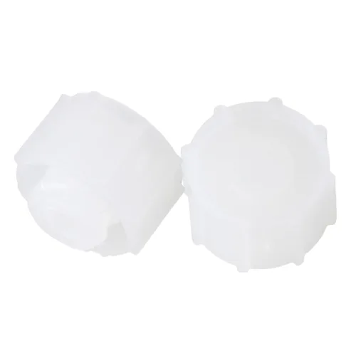 Miniatura 9 de Industria hermética dispensación redonda de plástico tapón de bloqueo tipo tornillo 0.524 in blanco paquete de 100