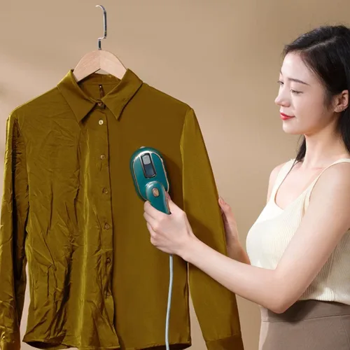 Miniatura 6 de Plancha de vapor portátil para colgar y planchar, plancha eléctrica de mano, mini vaporizador de ropa de vapor plegado para viajes en el hogar