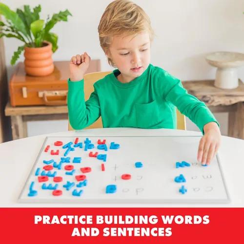 Miniatura 4 de Educational Insights Imanes alfa minúsculas codificados por colores, juego de 42 letras minúsculas magnéticas: perfecto para la escuela en casa