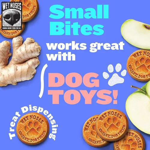 Miniatura 5 de Wet Noses Golosinas orgánicas crujientes para perros sin granos, totalmente naturales, de grado humano, sin OMG, entrenamiento saludable